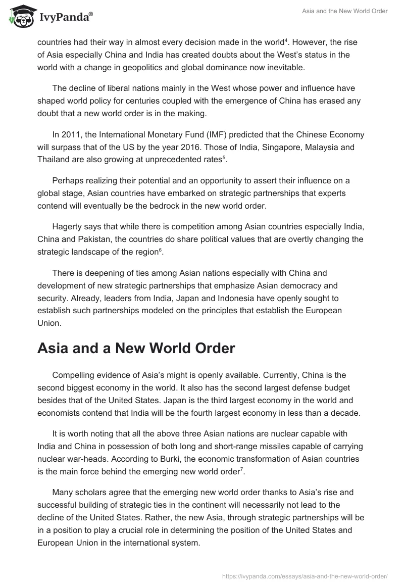 Asia and the New World Order. Page 2