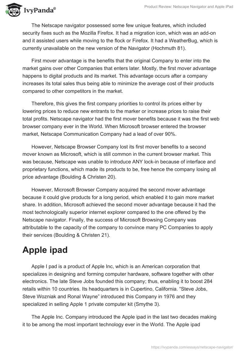 Product Review: Netscape Navigator and Apple iPad. Page 2