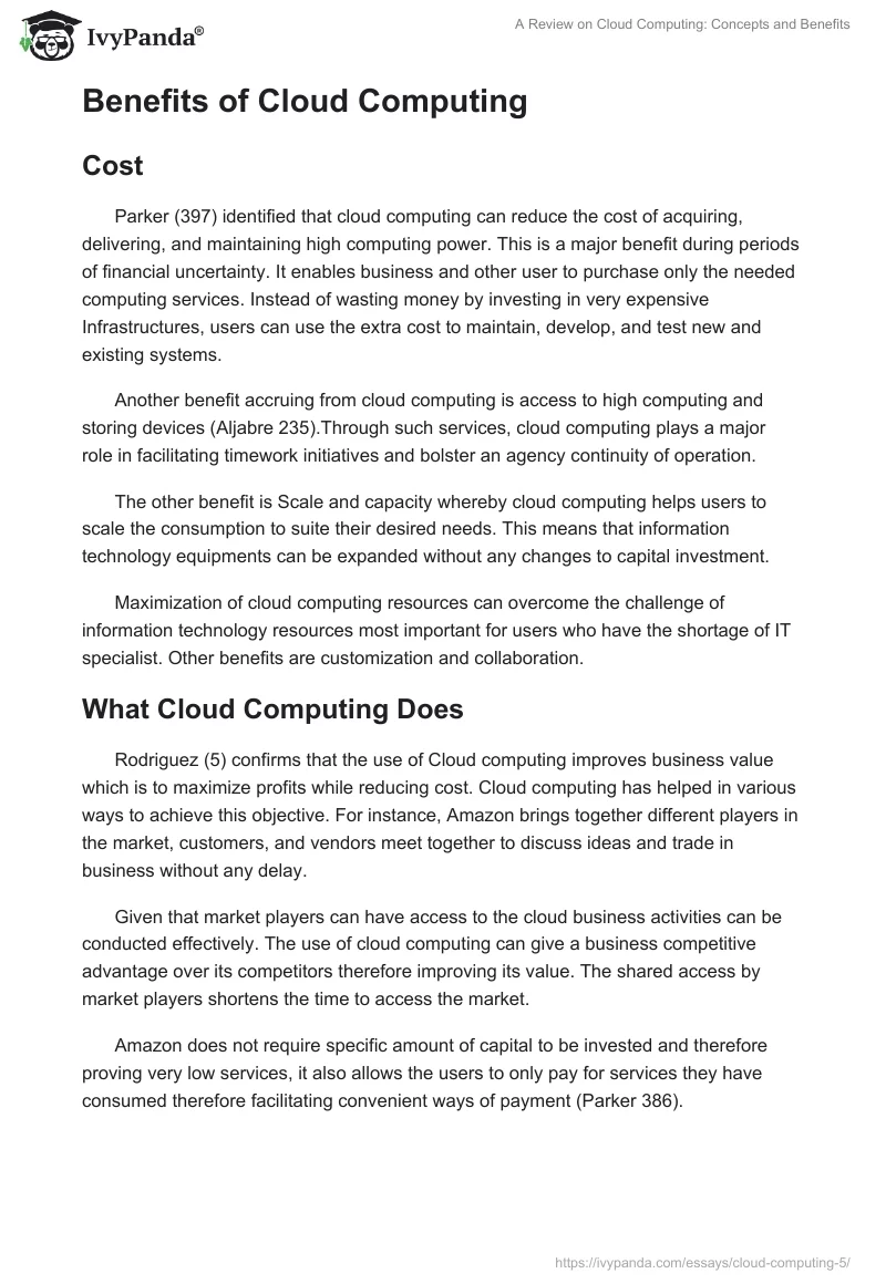 A Review on Cloud Computing: Concepts and Benefits. Page 3
