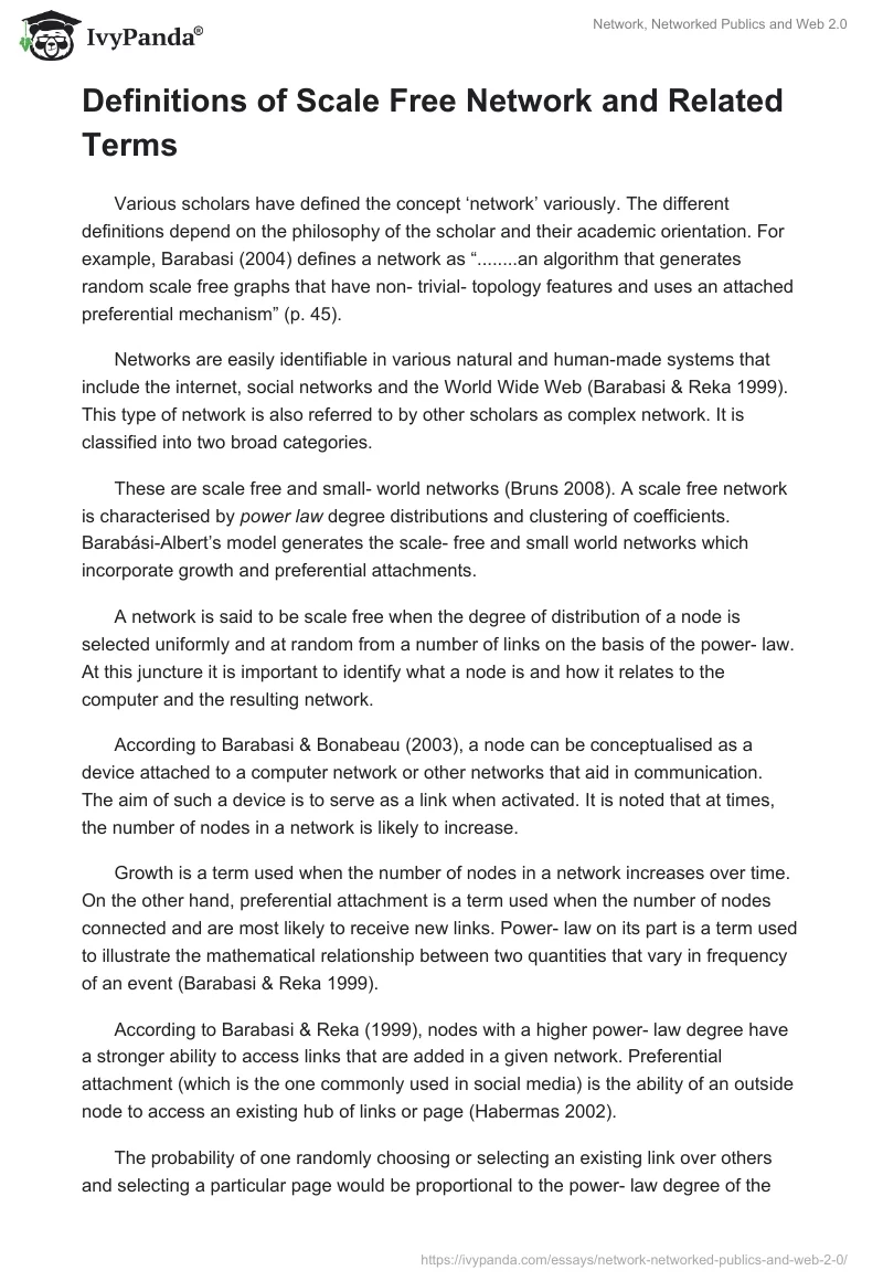 Network, Networked Publics and Web 2.0. Page 2