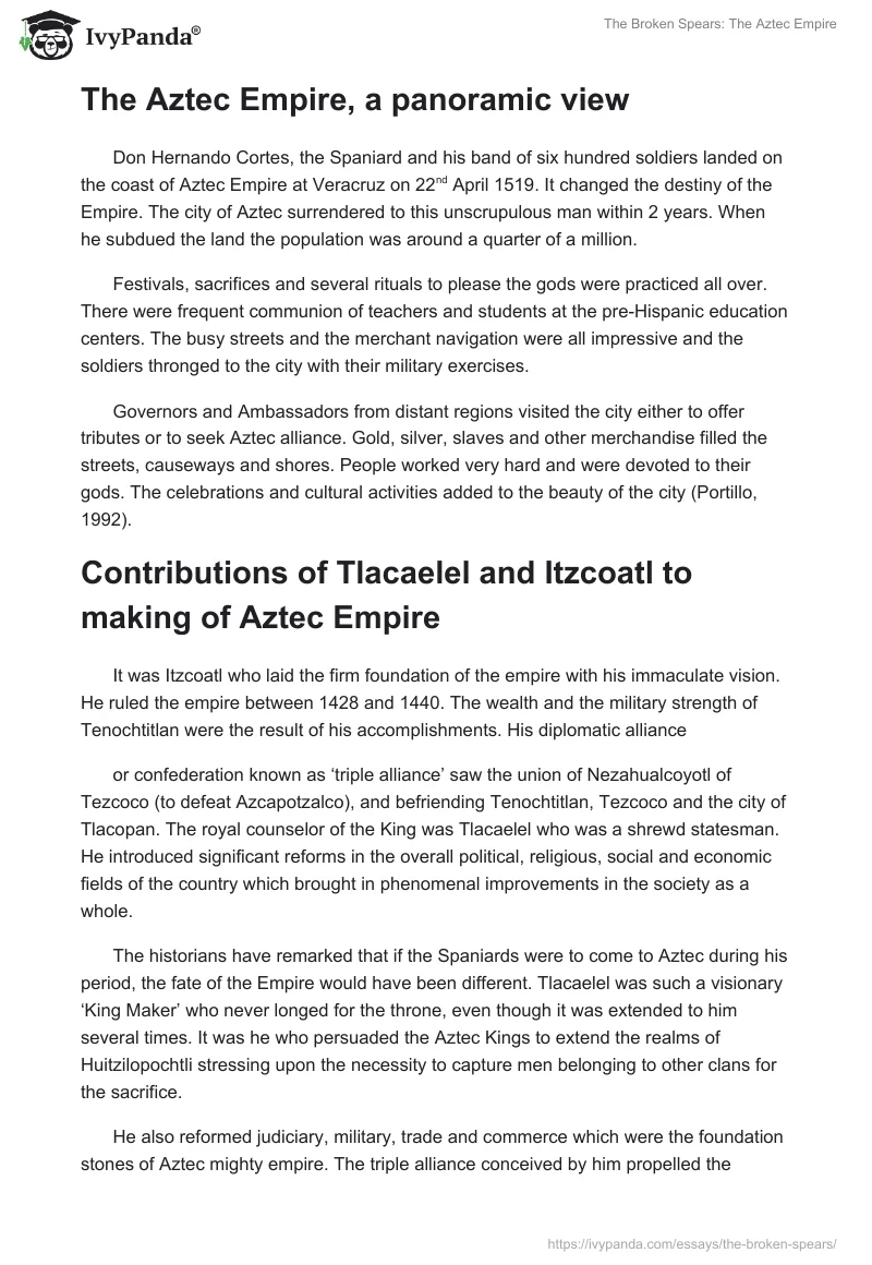 The Broken Spears: The Aztec Empire. Page 2