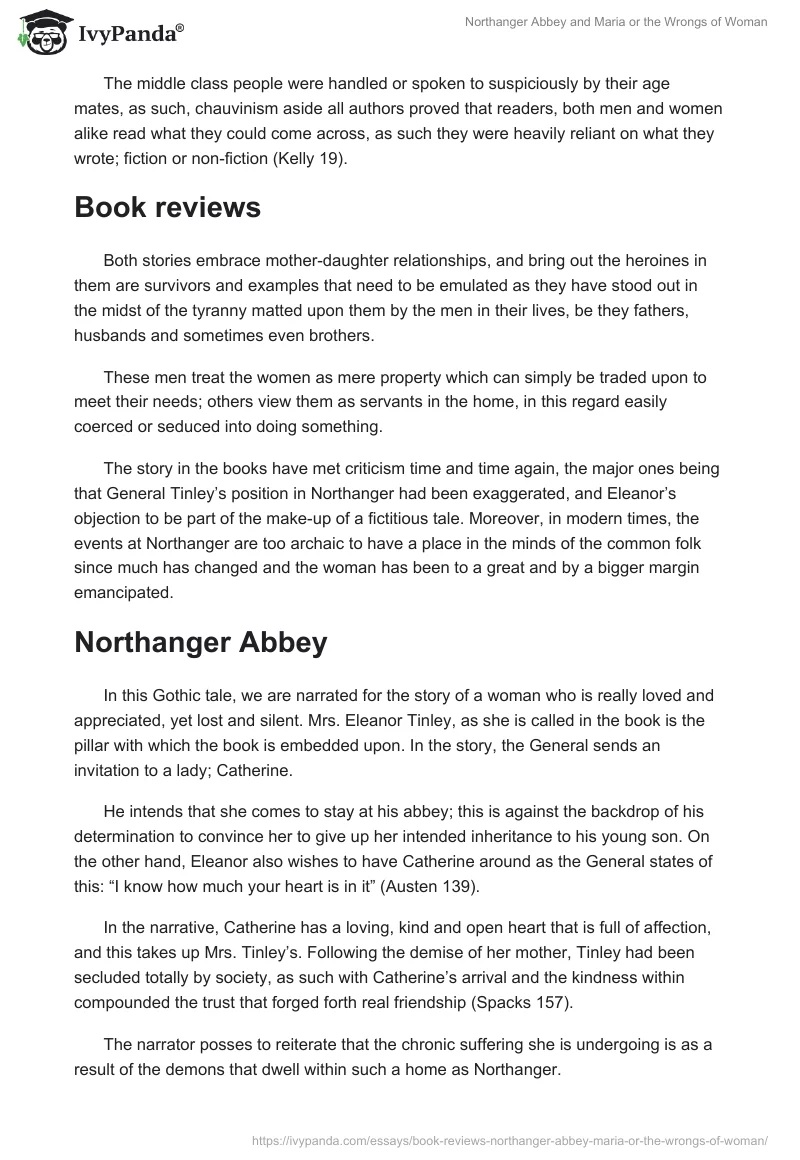 "Northanger Abbey" and "Maria or the Wrongs of Woman". Page 2