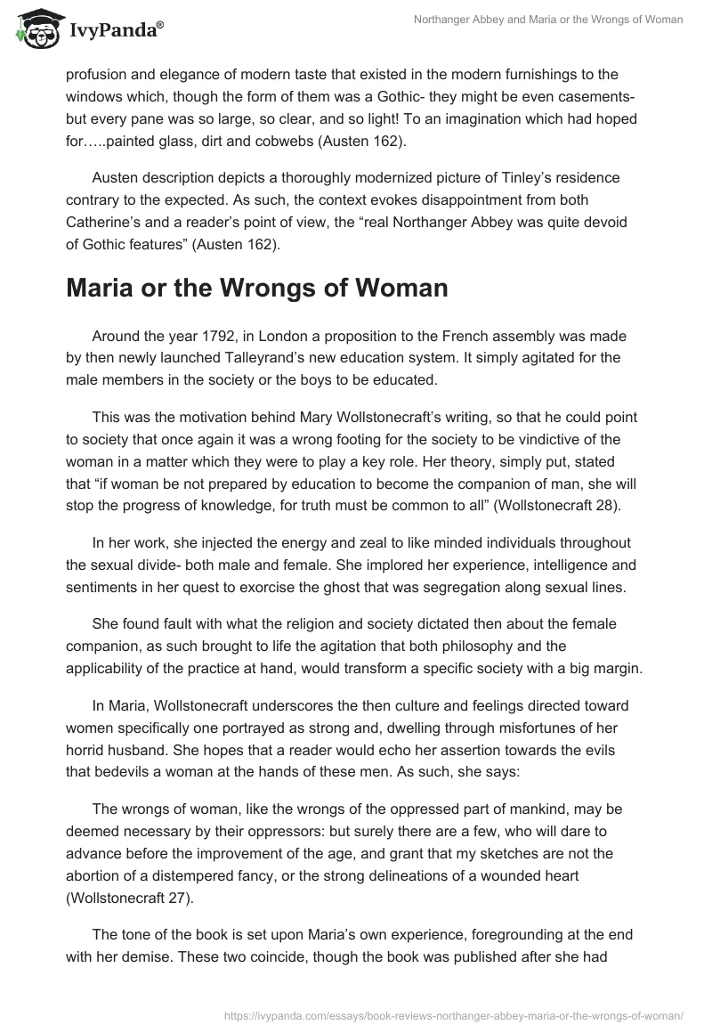 "Northanger Abbey" and "Maria or the Wrongs of Woman". Page 4