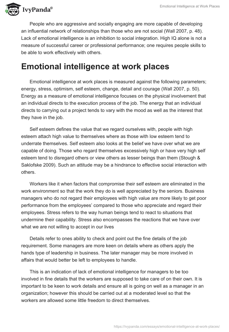 Emotional Intelligence in the Workplace. Page 2