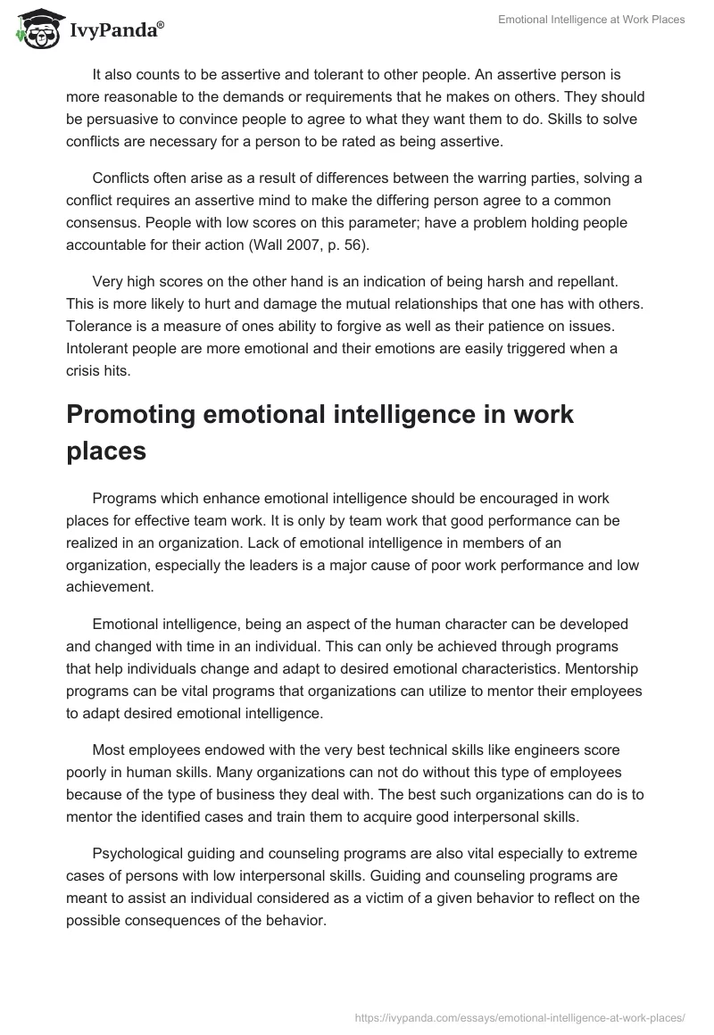 Emotional Intelligence in the Workplace. Page 4