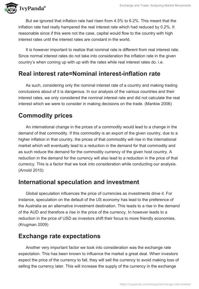 Exchange and Trade: Analyzing Market Movements. Page 4