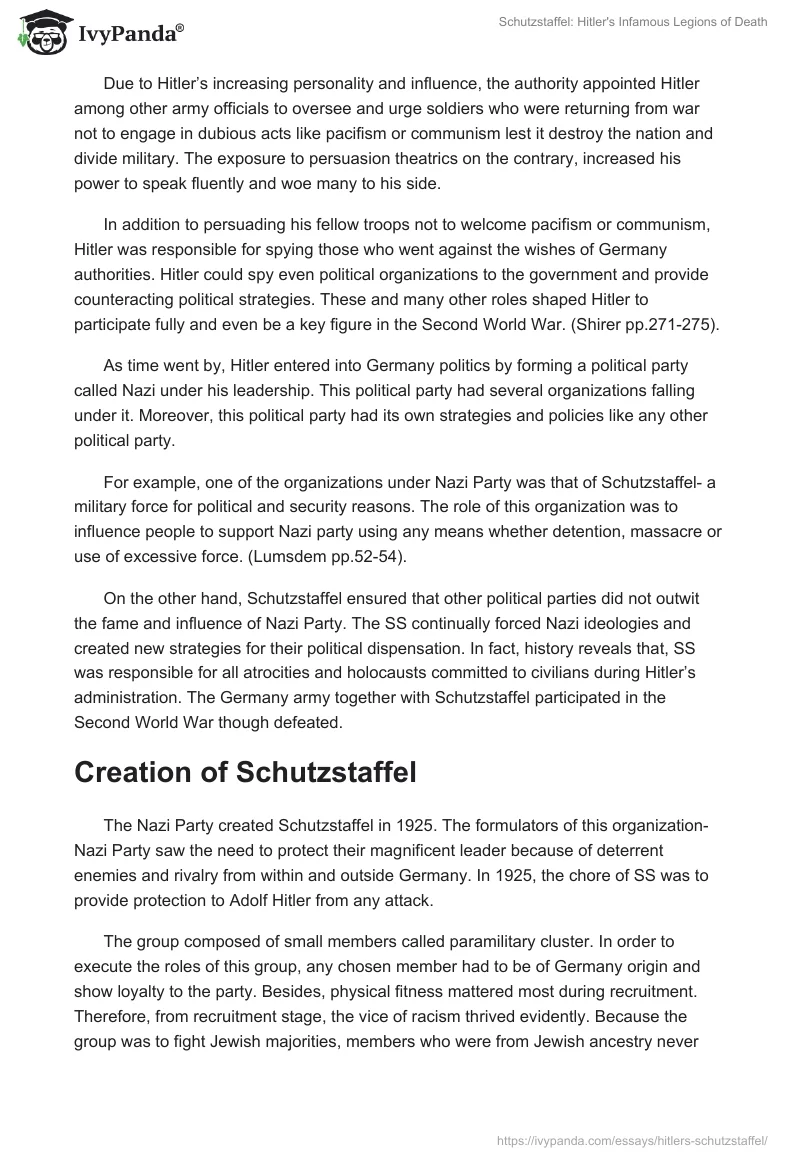 Schutzstaffel: Hitler's Infamous Legions of Death. Page 2