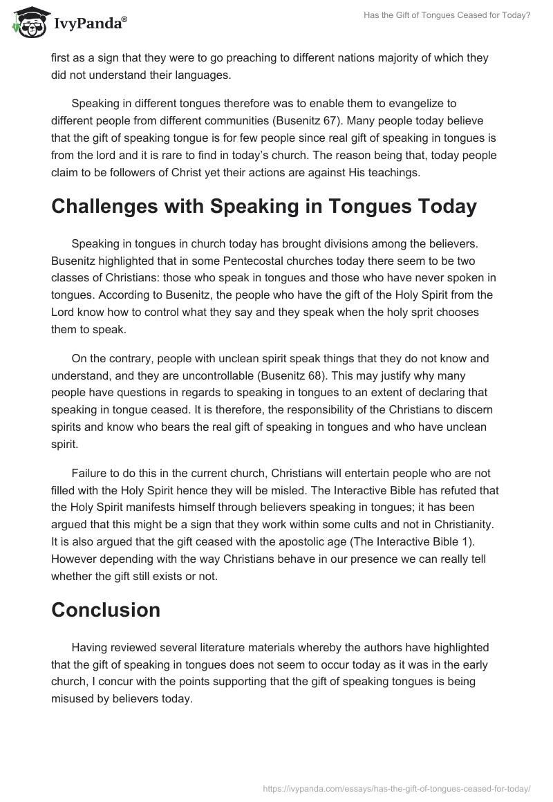 Has the Gift of Tongues Ceased for Today?. Page 4