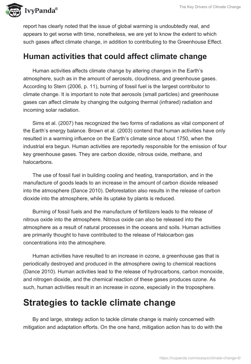 The Key Drivers of Climate Change. Page 3