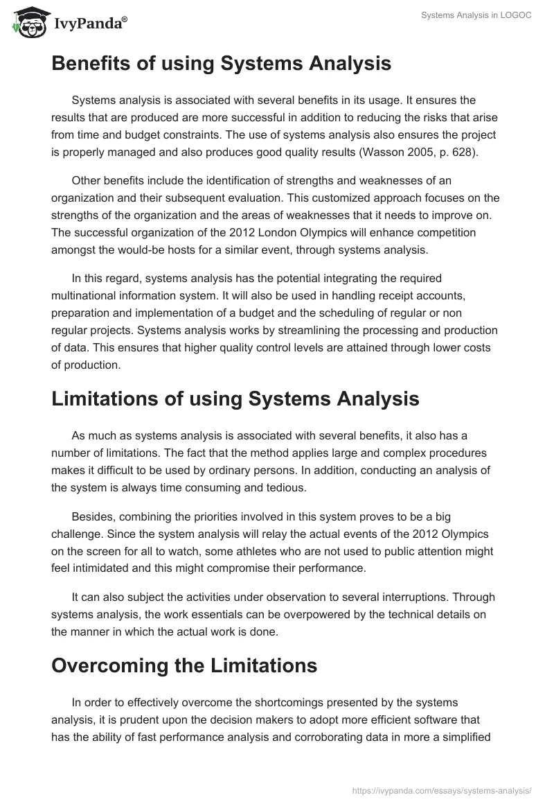 Systems Analysis in LOGOC. Page 2
