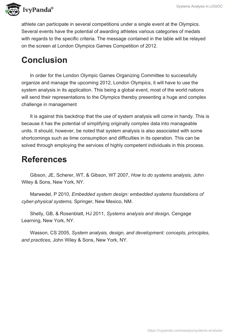 Systems Analysis in LOGOC. Page 4