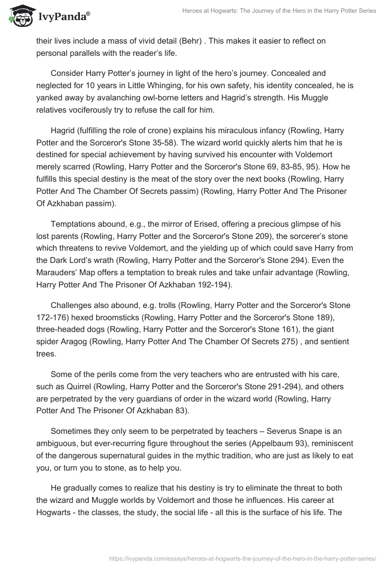 Heroes at Hogwarts: The Journey of the Hero in the Harry Potter Series. Page 2