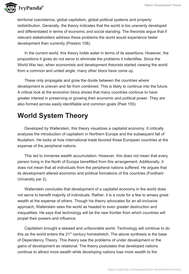 Nation Development Theory. Page 2