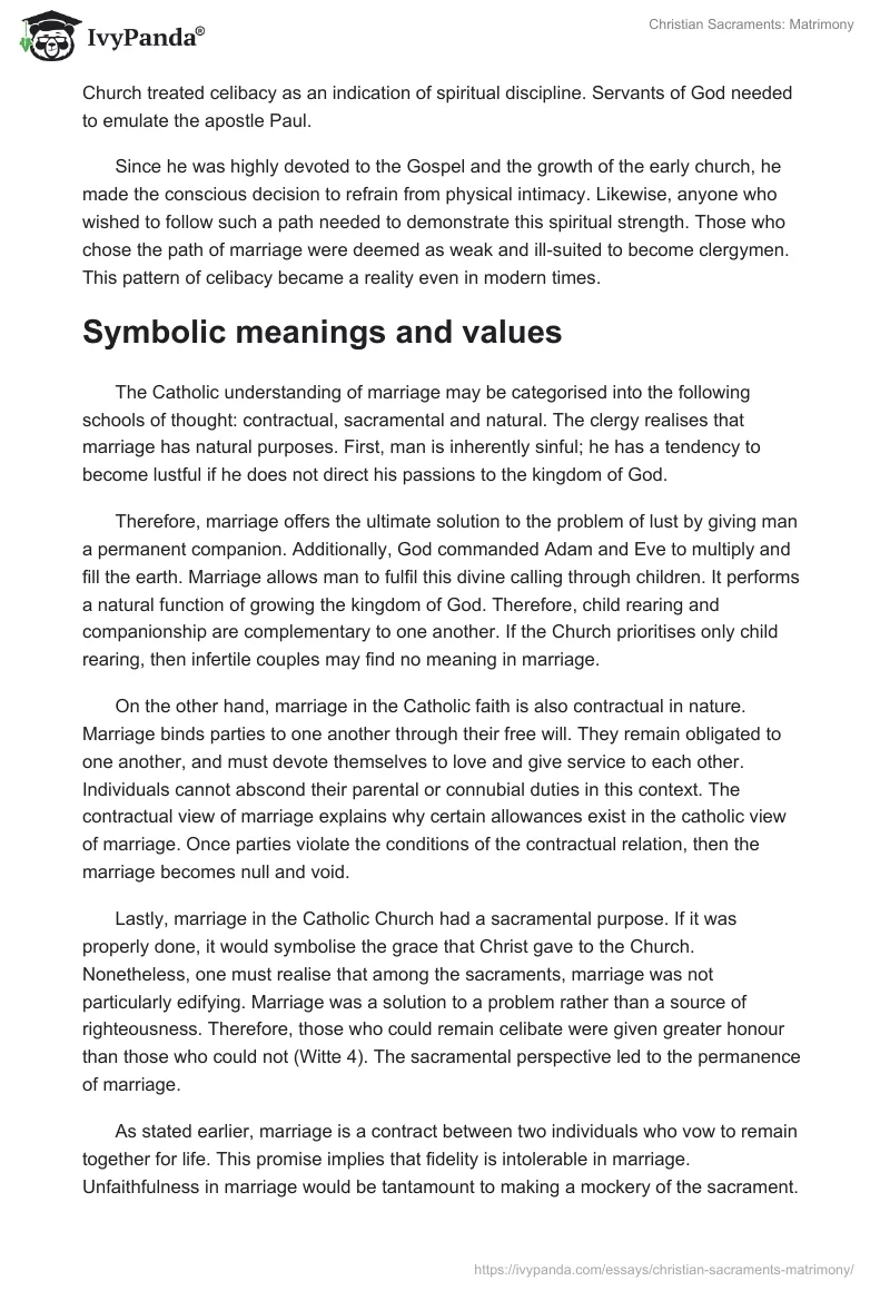 Christian Sacraments: Matrimony. Page 5