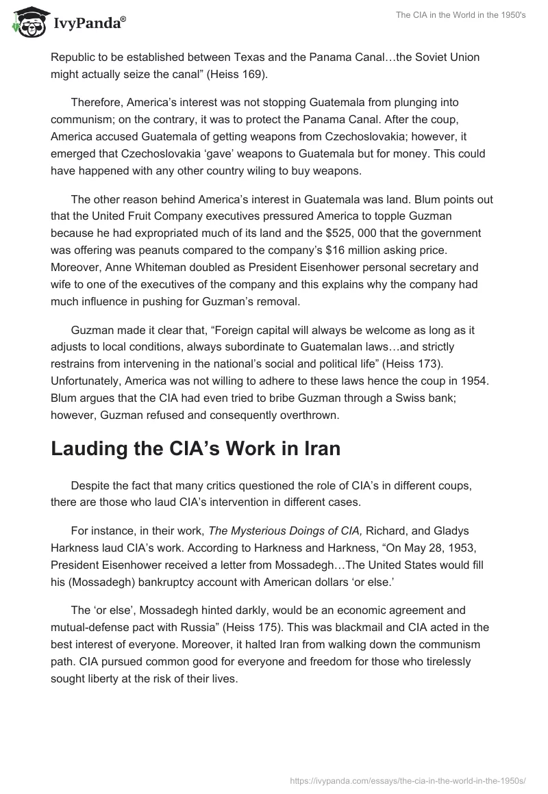 The CIA in the World in the 1950's. Page 2