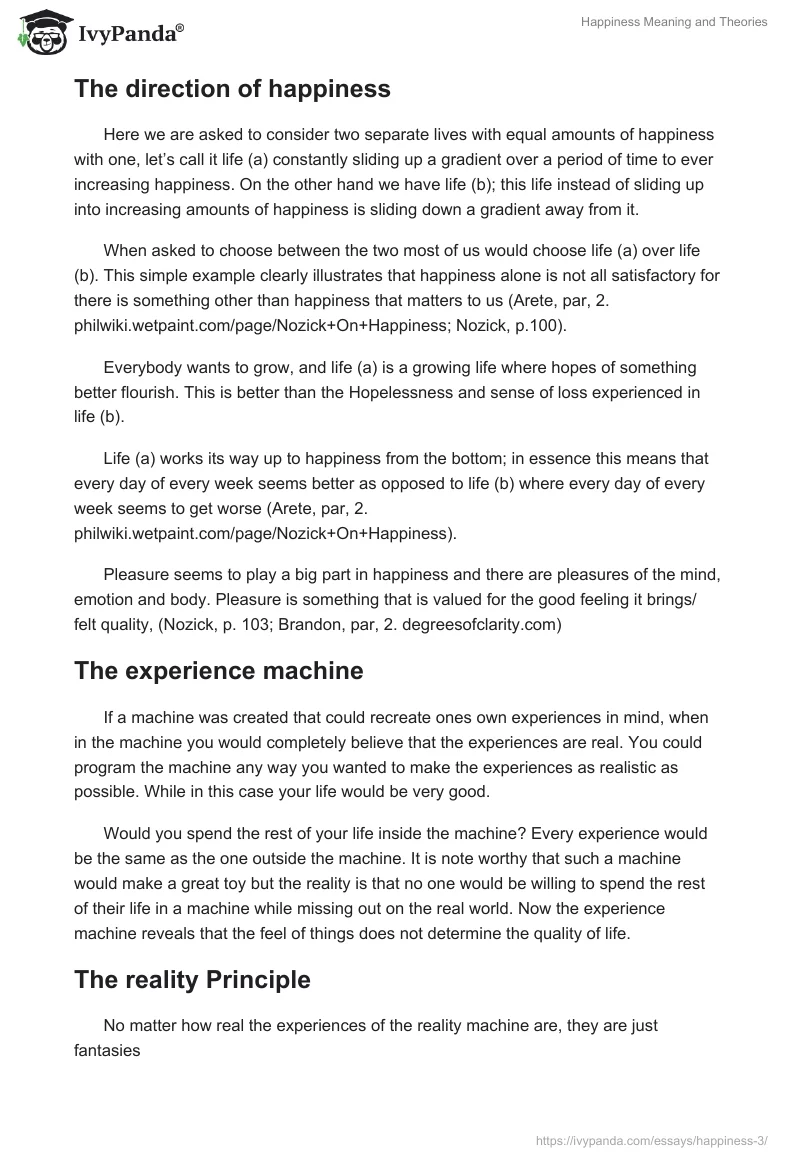 Happiness Meaning and Theories. Page 2