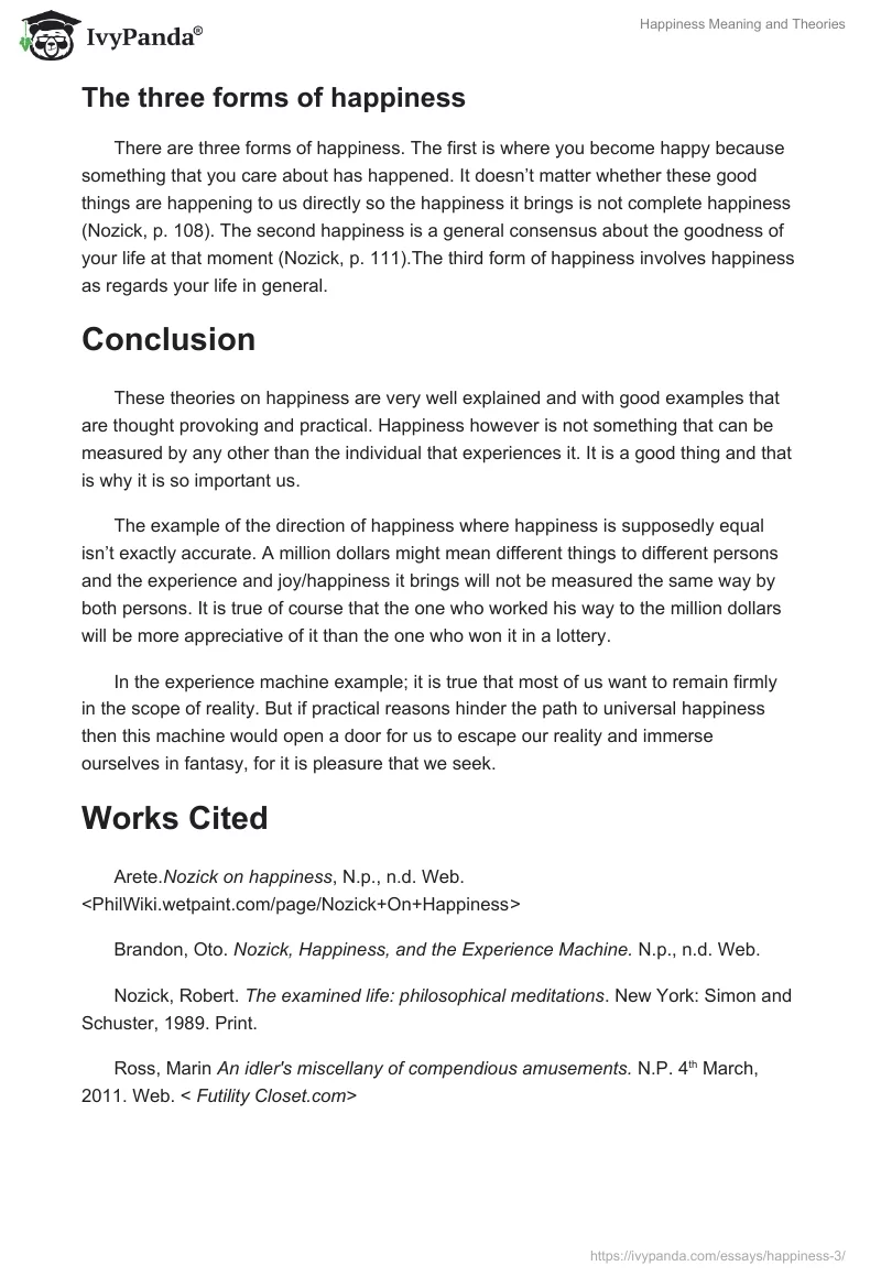 Happiness Meaning and Theories. Page 4