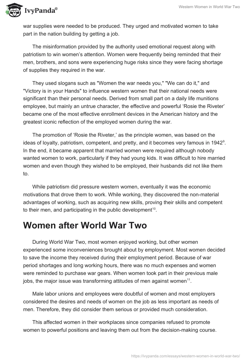 Western Women in World War Two. Page 5