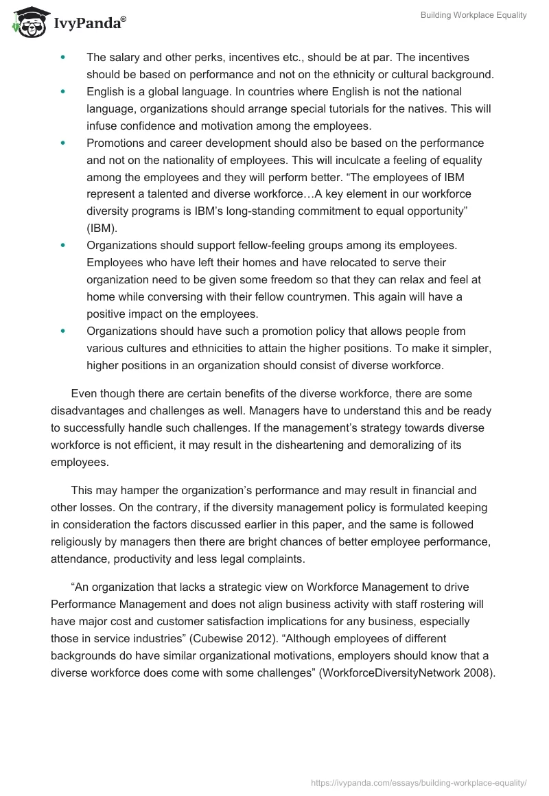 Building Workplace Equality. Page 4