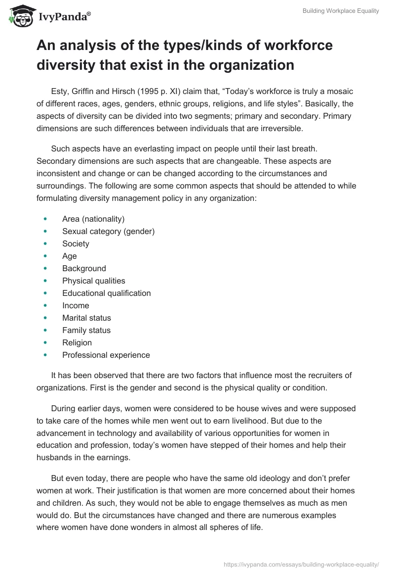 Building Workplace Equality. Page 5