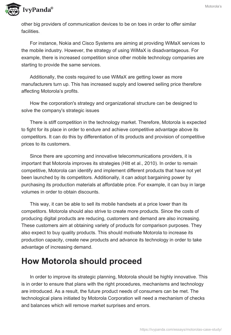 Motorola’s. Page 4