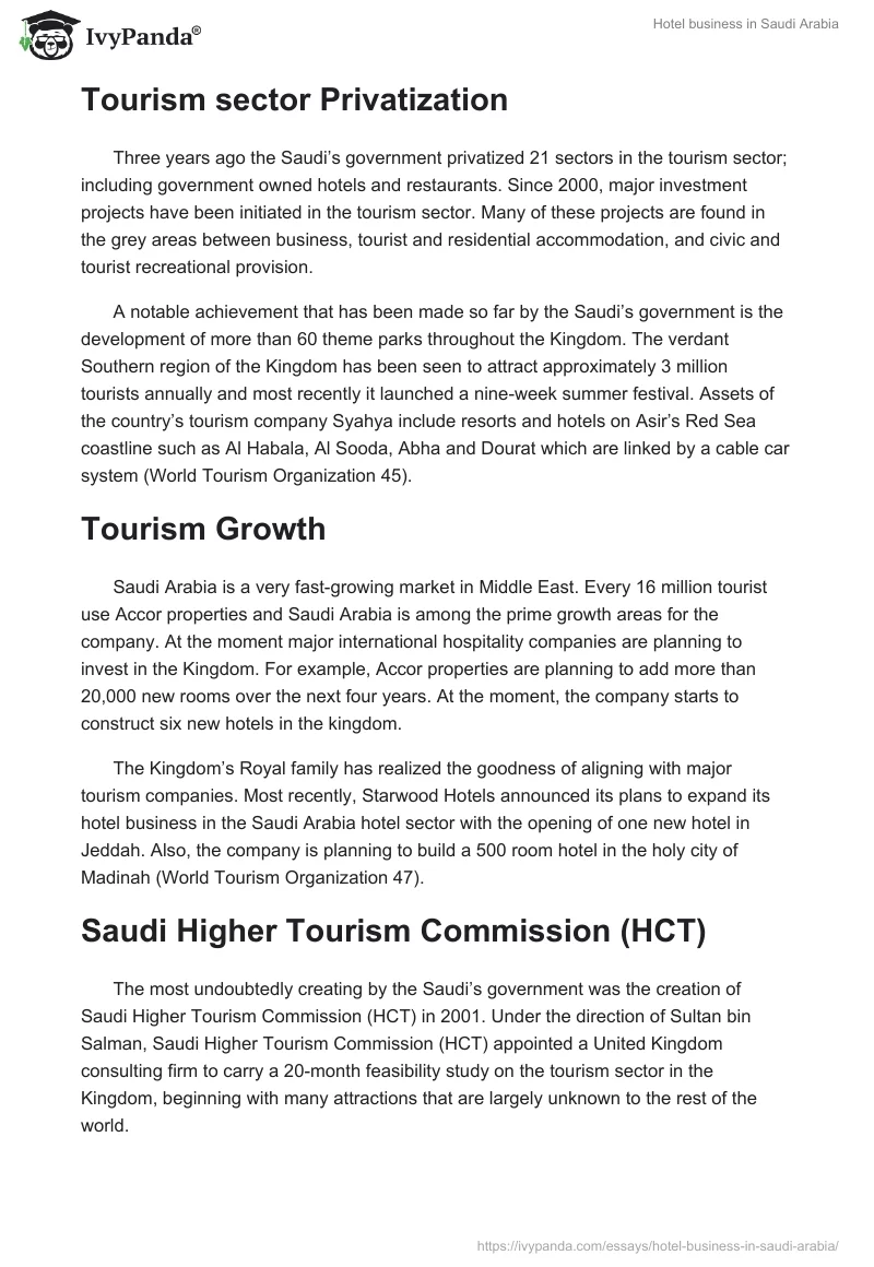 Hotel business in Saudi Arabia. Page 3
