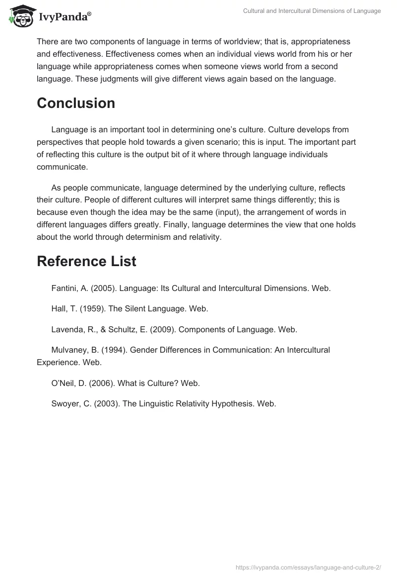 Cultural and Intercultural Dimensions of Language. Page 3