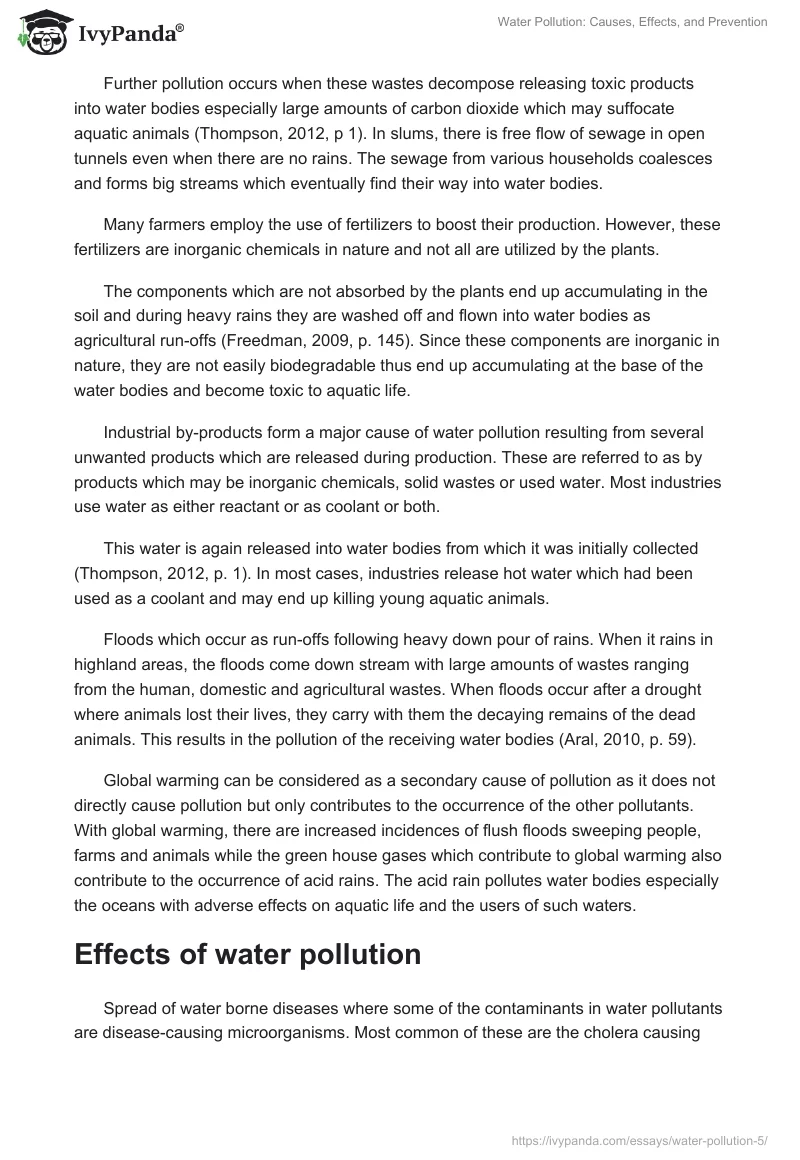 Water Pollution: Causes, Effects, and Prevention. Page 2