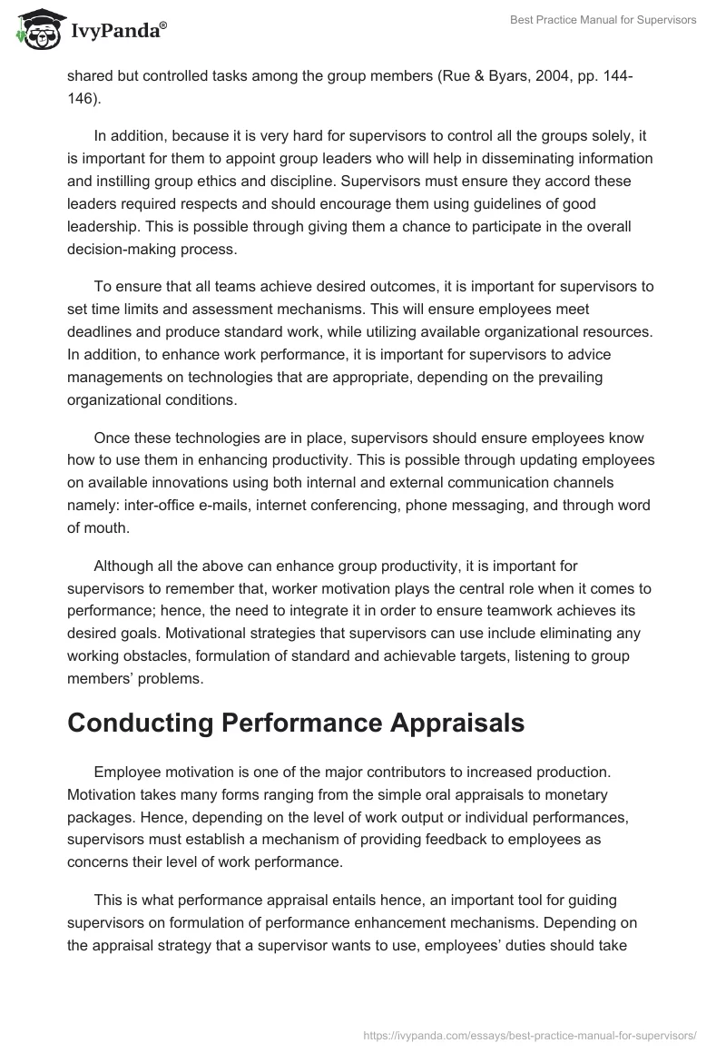 Best Practice Manual for Supervisors. Page 5