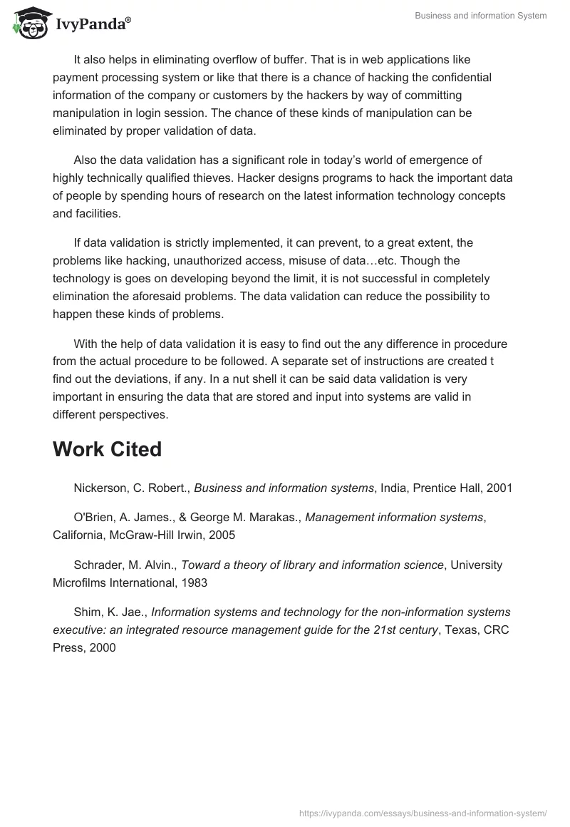 Business and information System. Page 5