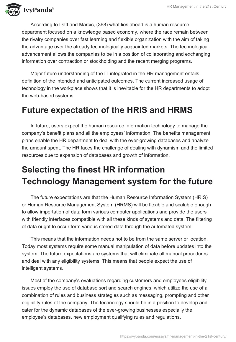 HR Management in the 21st Century. Page 3