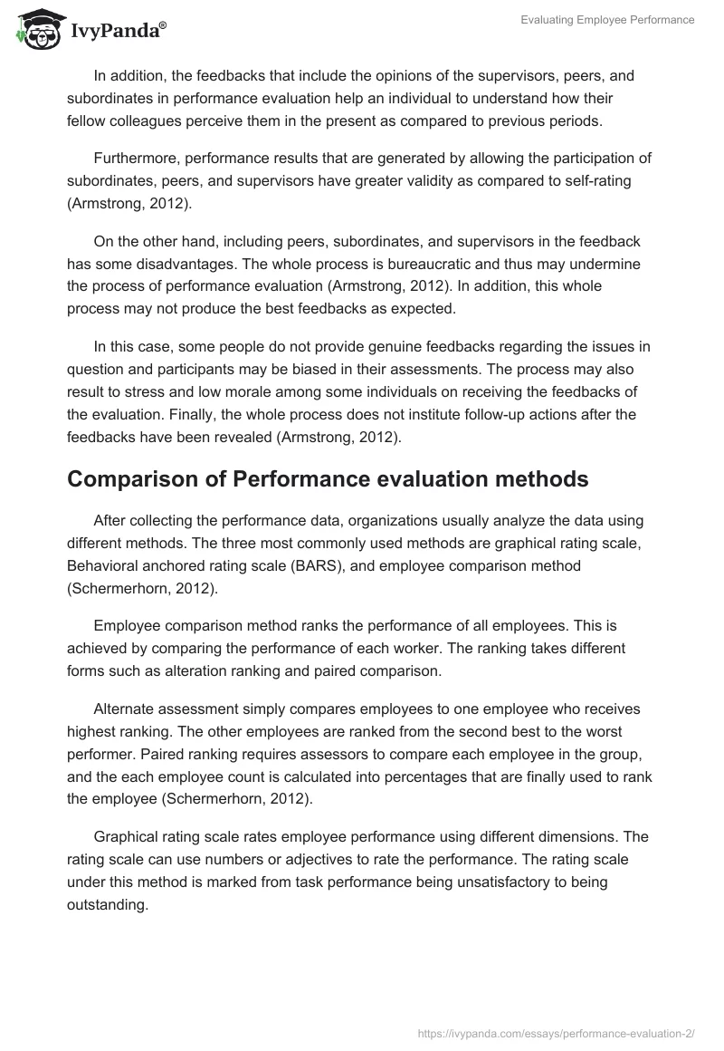 Evaluating Employee Performance. Page 3