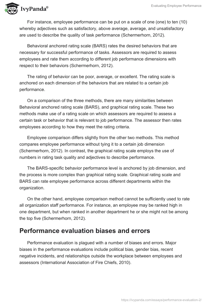 Evaluating Employee Performance. Page 4