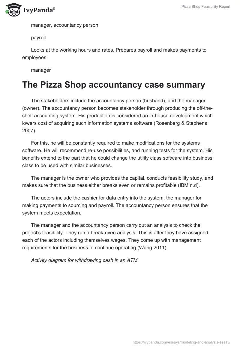 Pizza Shop Feasibility Report. Page 4
