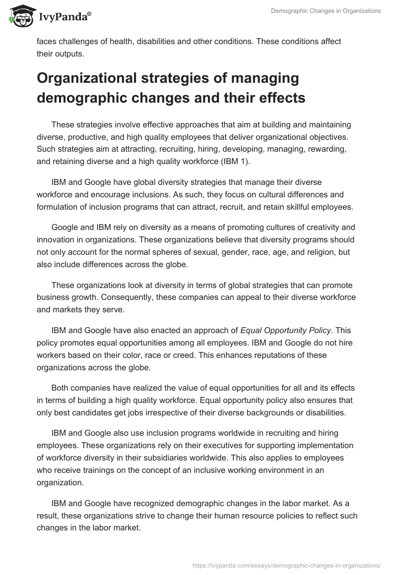 Demographic Changes in Organizations. Page 5