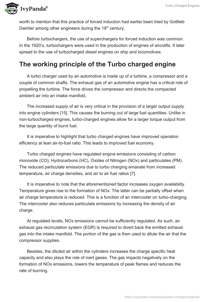 Turbo Charged Engines. Page 3