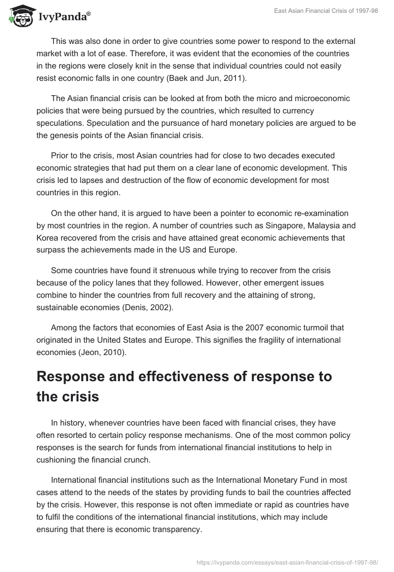 East Asian Financial Crisis of 1997-98. Page 3