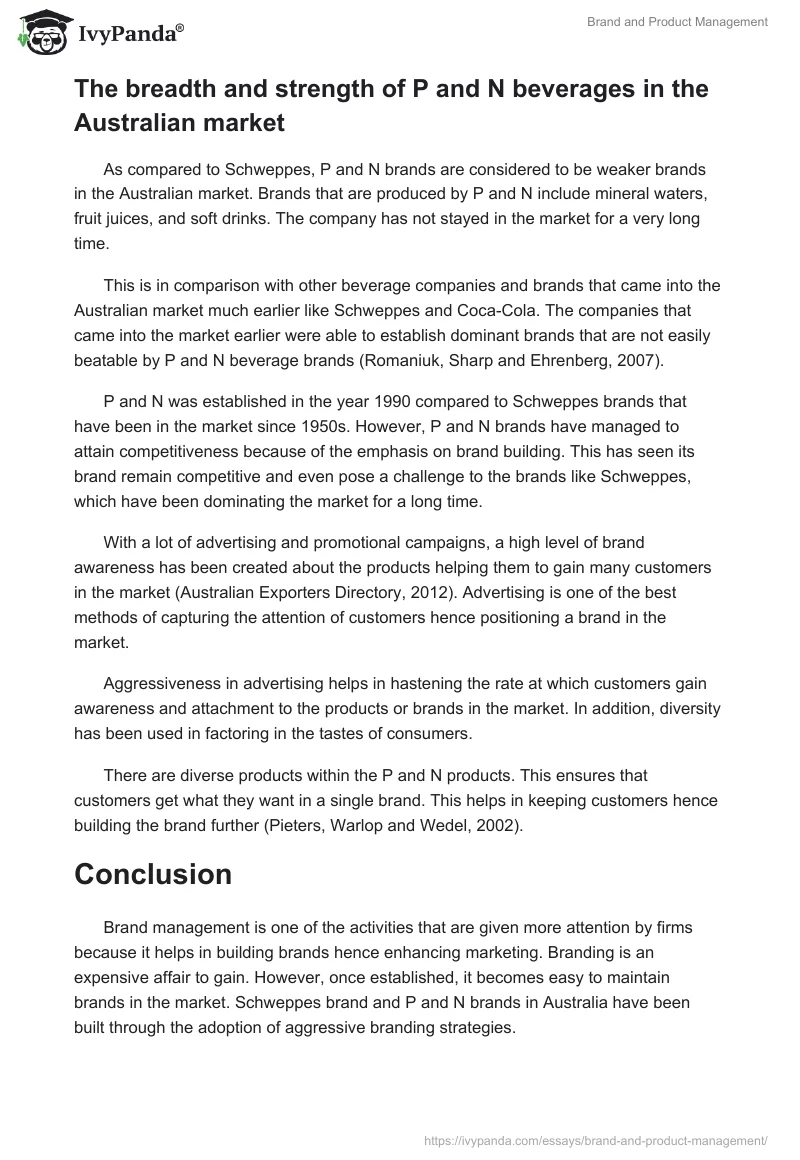 Brand and Product Management. Page 4