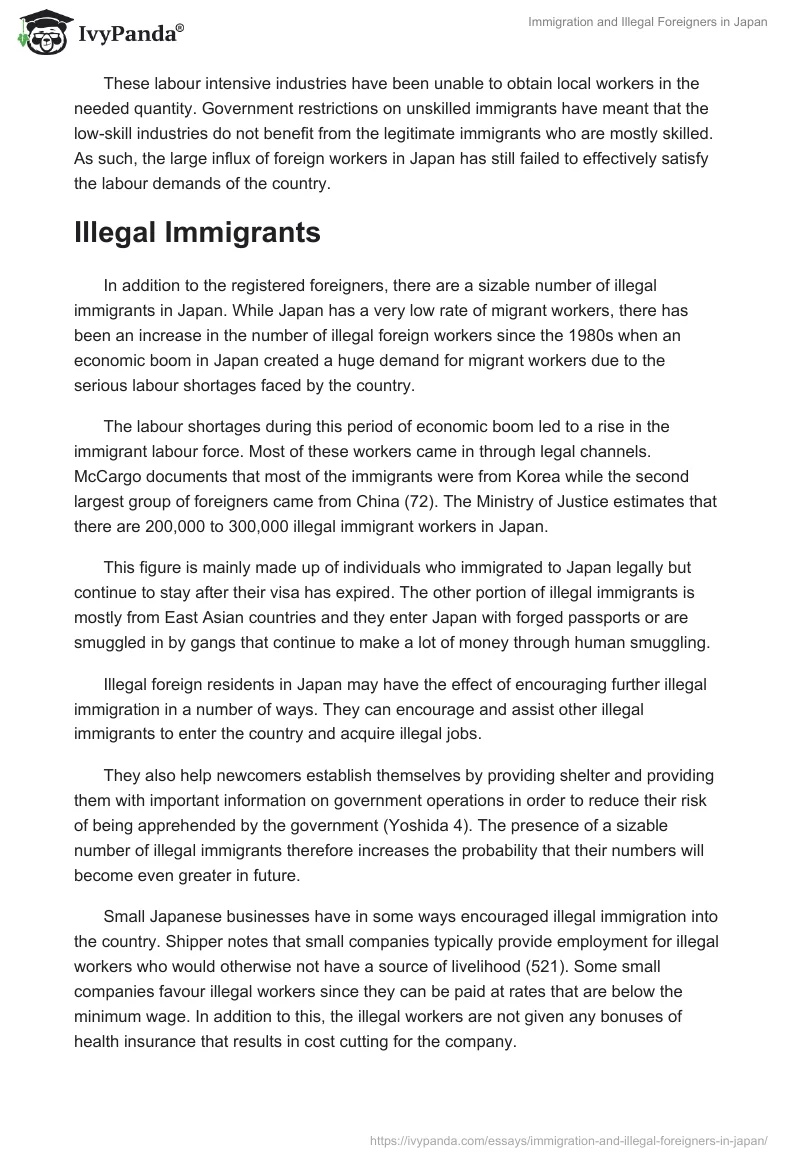 Immigration and Illegal Foreigners in Japan. Page 3