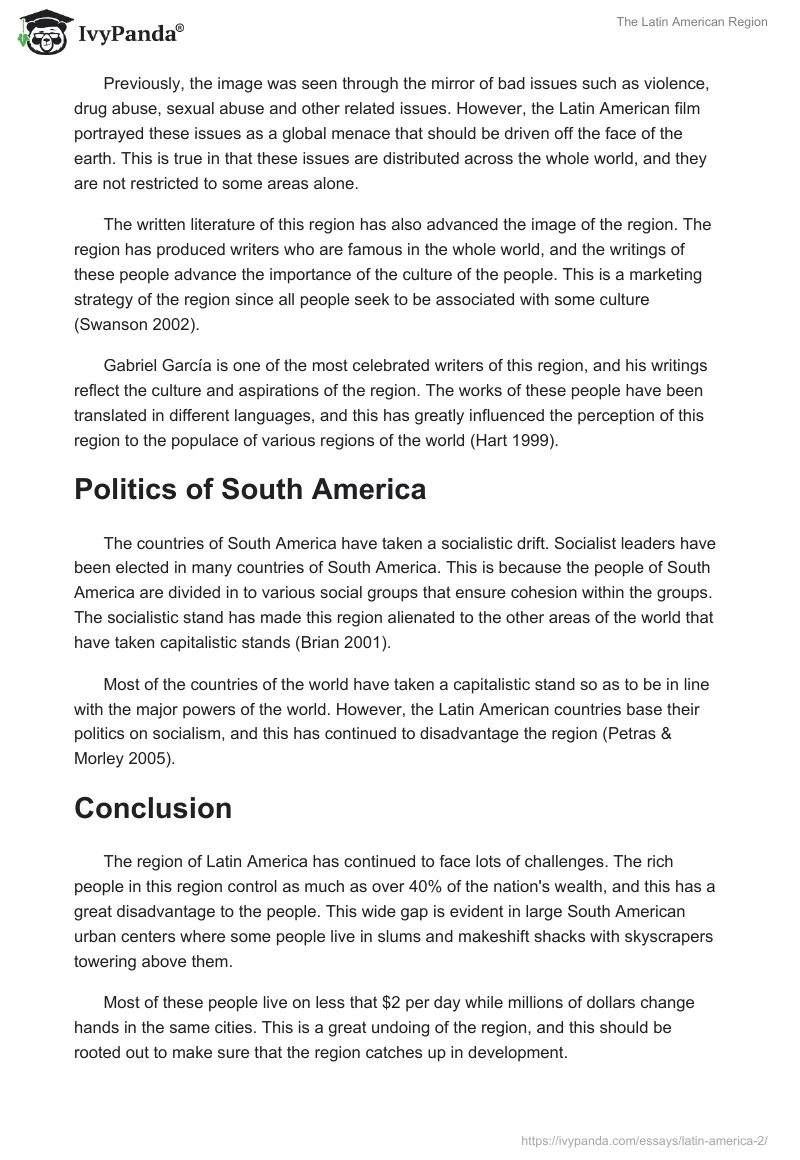 The Latin American Region. Page 5