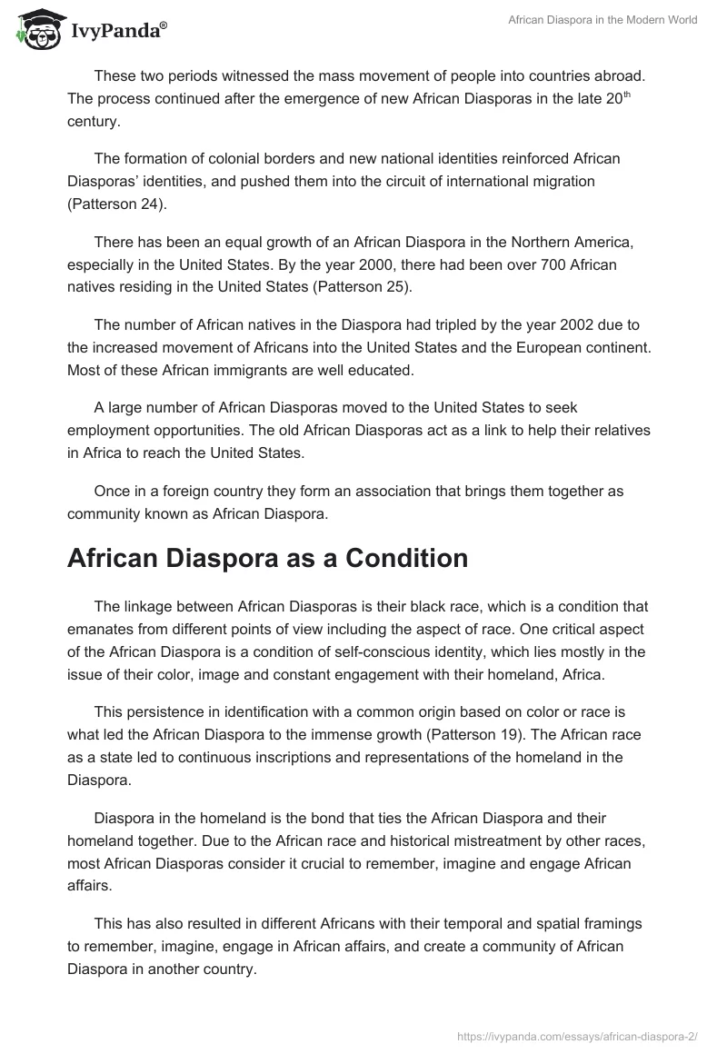 African Diaspora in the Modern World. Page 2