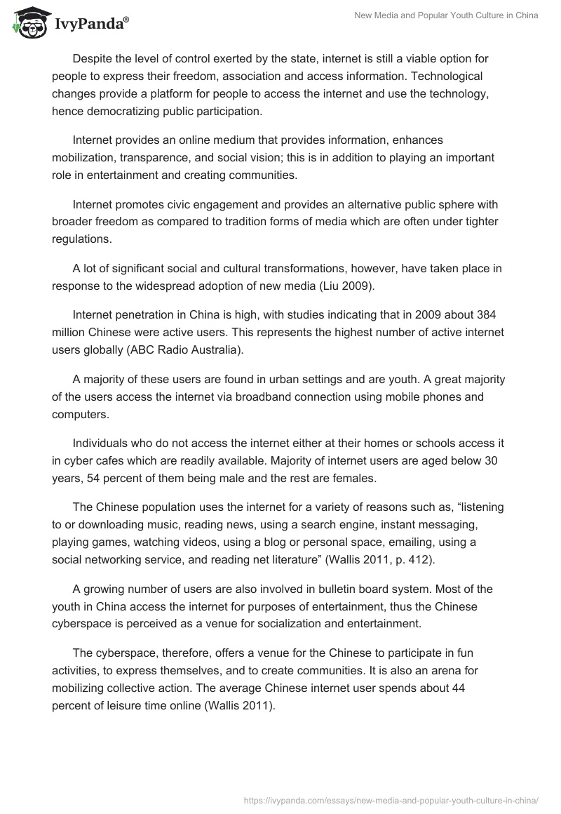 New Media and Popular Youth Culture in China. Page 3