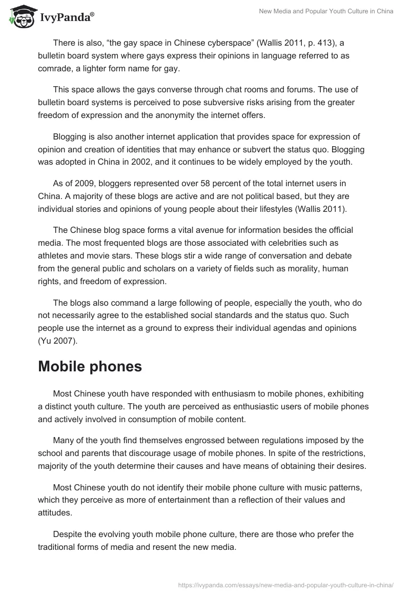New Media and Popular Youth Culture in China. Page 5