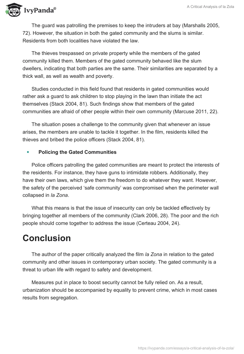 A Critical Analysis of la Zola. Page 5