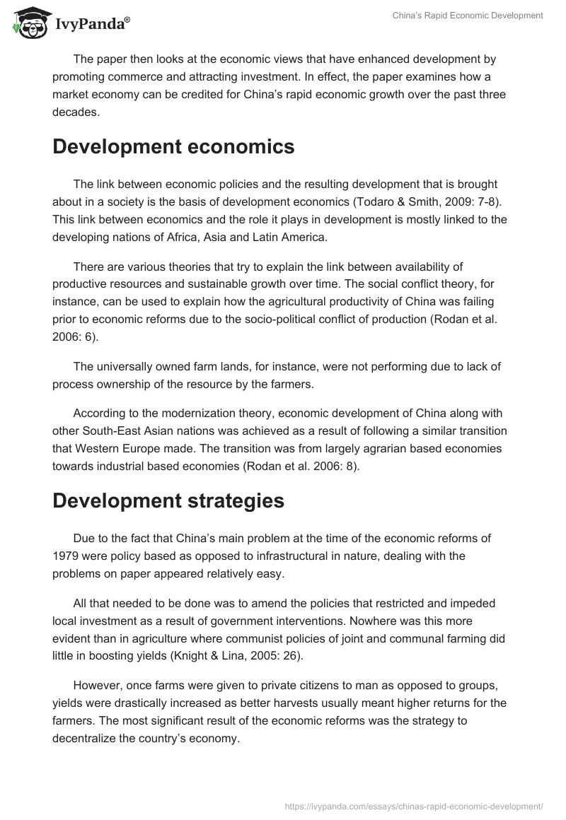 China’s Rapid Economic Development. Page 2