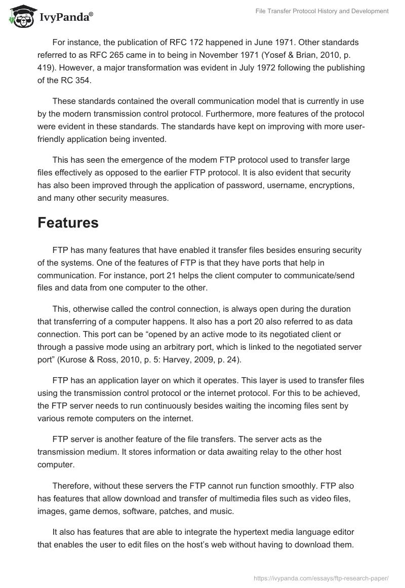 File Transfer Protocol History and Development. Page 3