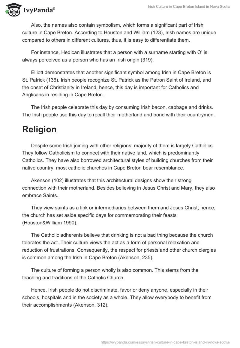 Irish Culture in Cape Breton Island in Nova Scotia. Page 3