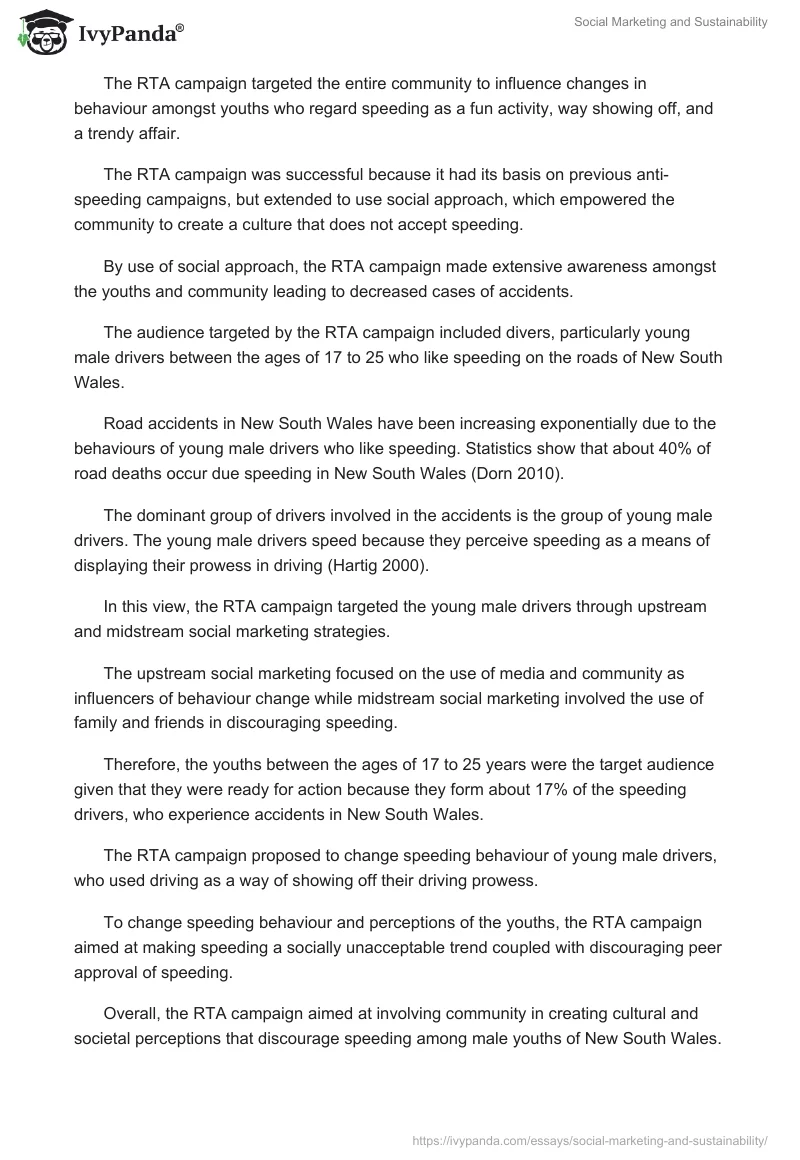 Social Marketing and Sustainability. Page 2