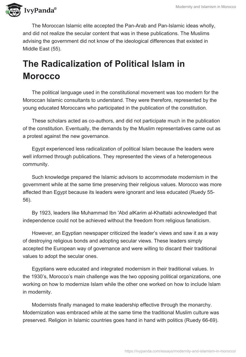 Modernity and Islamism in Morocco. Page 2