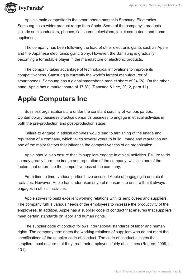 Apple Inc. and Samsung Electronics Co.. Page 2